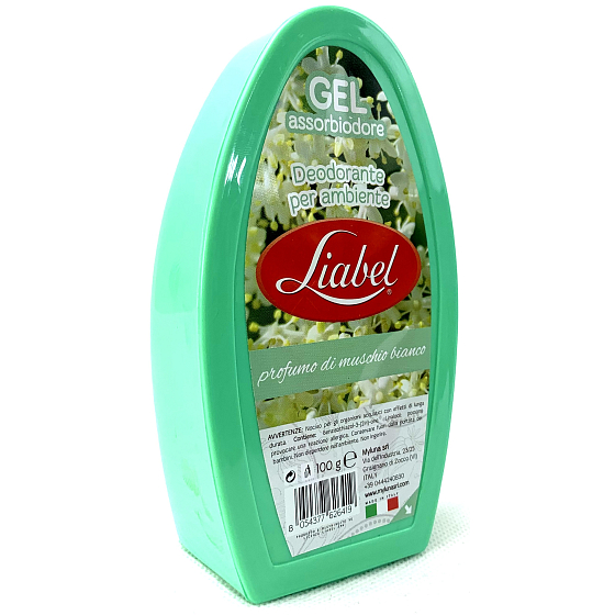 Liabel Muschio Bianco - Weißer Moschus Gel Lufterfrischer Wanne 100 g