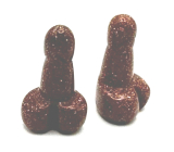 Goldstein goldenen Penis für Glück zu bauen etwa 3 cm, Stein des Anstoßes