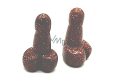 Goldstein goldenen Penis für Glück zu bauen etwa 3 cm, Stein des Anstoßes