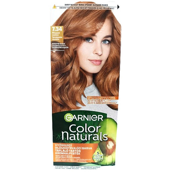 Garnier Color Naturals Créme Haarfarbe 7.34 Natürlich kupferrot