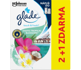 Glade One Touch Exotic Tropical Blossoms - Monoi-Blüten und Kokosnussmilch Mini-Spray Ersatznachfüllung Lufterfrischer 3 x 10 ml