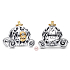 Charme Sterling Silber 925 Disney 100. jahrestag Cinderella - Zauberkutsche, Perle für Armband