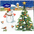 Nekupto Papierservietten 3 Lagen 33 x 33 cm 20 Stück Schneemann mit Baum