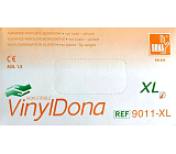 Vulkan DonaVinyl Einweg-Vinylhandschuhe puderfrei, Größe XL, 100 Stück