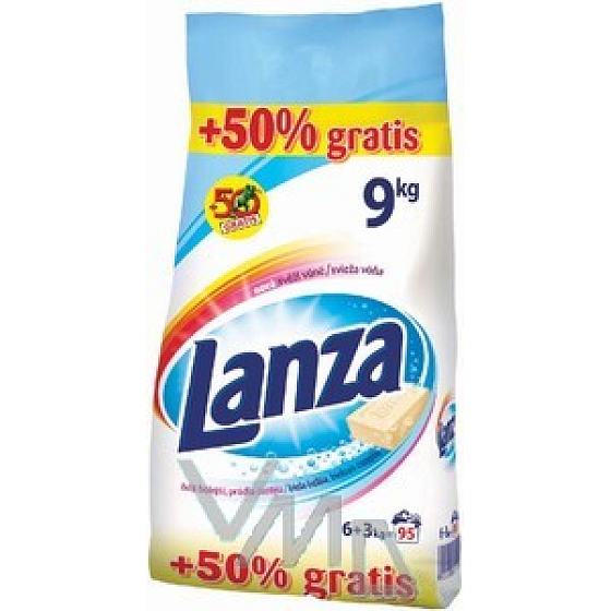 Lanza White Waschpulver 6 kg + 50% frei 9 kg