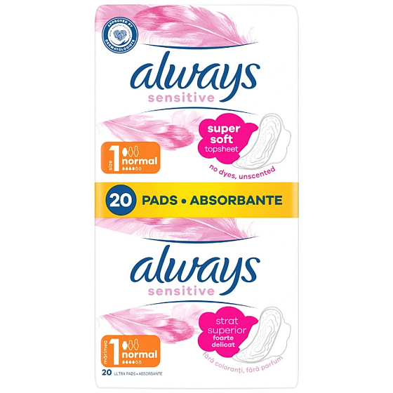 Immer ultraempfindliche Normal Plus Intim-Pads 2 x 10 Stück