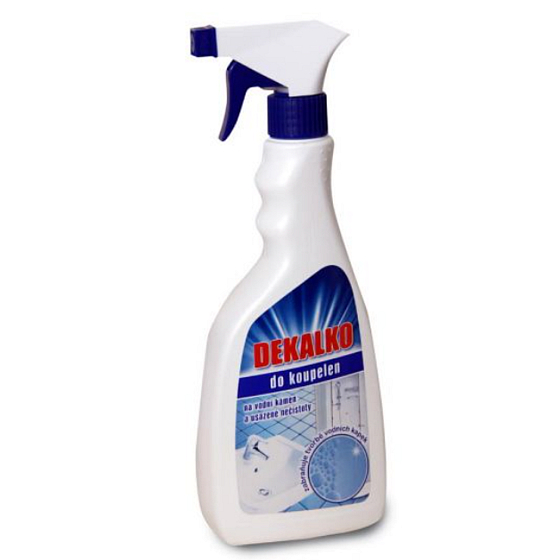 Dekalko für Badezimmer gegen Kalk und Ablagerungen 450 ml Sprühflasche