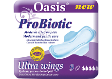 Oasis ProBiotic Ultra Wings Damenbinden, 9 Stück