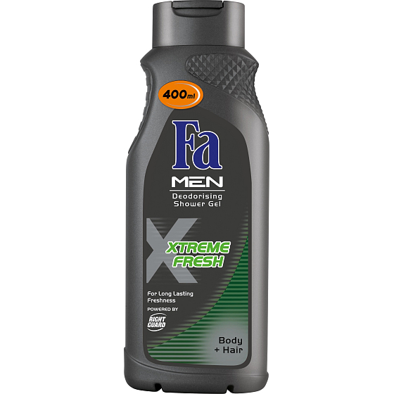 Fa Men Xtreme Frisches Duschgel für Körper und Haar 400 ml