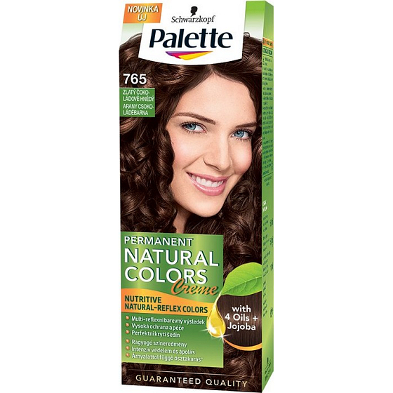 Schwarzkopf Palette Permanent Natural Colors Haarfarbe 765 Goldenes Schokoladenbraun