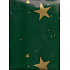 Geschenkpapier 70 x 100 cm Goldene Sterne grün 1 Rolle