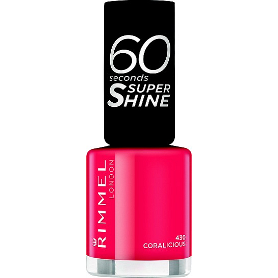 Rimmel London 60 Seconds Super Shine Nagellack 430 Coralicious 8 ml