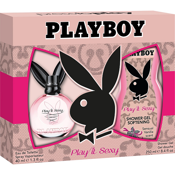 Playboy Play It Sexy Eau de Toilette für Frauen 40 ml + Duschgel 250 ml, Geschenkset