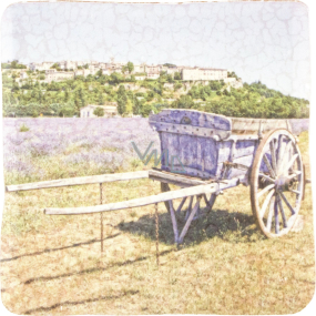 Böhmen Geschenkwagen mit dekorativem Fliesenhintergrund 10 x 10 cm