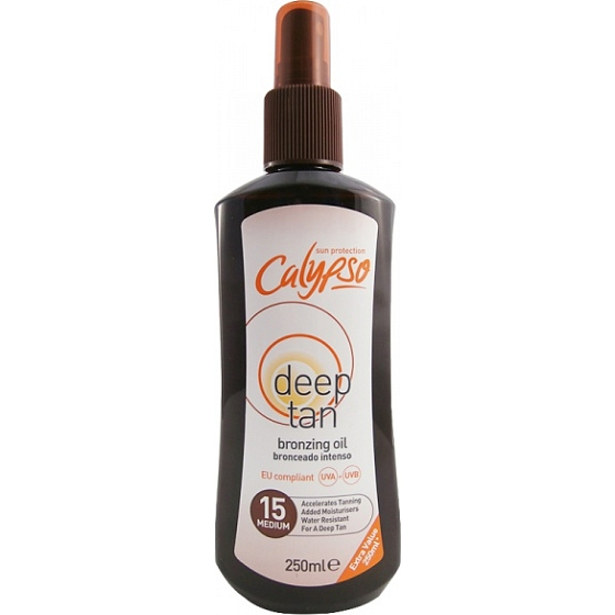 Calypso Deep Tan SPF15 Bronzebräunungsöl 250 ml