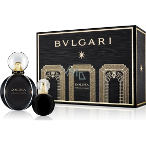 Bvlgari Goldea die römische Nacht parfümiertes Wasser für Frauen 50 ml + parfümiertes Wasser 15 ml, Geschenkset