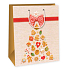 Ditipo Geschenk Papiertüte 26,4 x 13,6 x 32,7 cm beige mit Lebkuchen AB