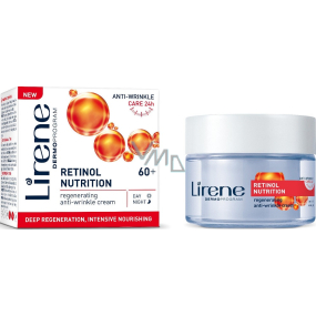 Lirene Retinol Nutrition 60+ regenerierende Anti-Falten-Creme mit kugelförmigem Retinol 50 ml