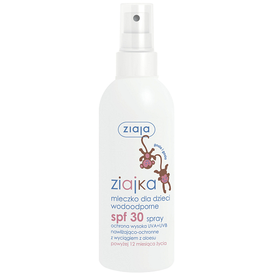 Ziaja Ziajka SPF30 wasserfester Sonnenschutz für Kinder ab 1 Jahr Spray 170 ml