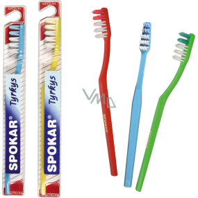 Spokar 3411 Turquoise Soft Toothbrush Schräge Faserbündel, V-Ausschnitt