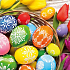 Aha Papierservietten 3-lagig 33 x 33 cm 20 Stück Osterhase, bunte Eier, Tulpe