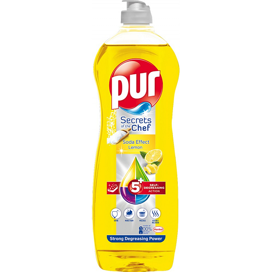 Pur Secrets of Chef Soda Effect Zitrone Spülmittel 750 ml