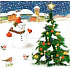 Nekupto Papierservietten 3-lagig 33 x 33 cm 20 Stück Schneemann, Baum