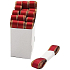 Nekupto Weihnachts-Stoffband Dunkelrot 15 mm x 3 m