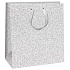 Ditipo Geschenkpapier Tasche 20 x 8 x 20 cm Silber