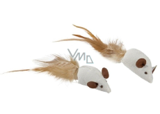 Trixie Mäuse Sisal mit Federn Spielzeug für Katzen 5 cm 2 Stück