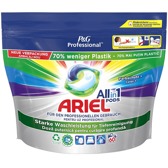Ariel All-in-1 Pods Farbgelkapseln für Buntwäsche 60 Stück