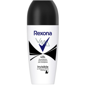Rexona Invisible Black & White Antitranspirant Deodorant Roll-on für Frauen 50 ml
