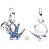 Charm Sterling Silber 925 Sparkling Schwalbe und Zitat, 2in1 Tierarmband Anhänger