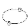 Sterling Silber 925 Alphabet Buchstabe D, Perle für Armband