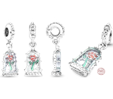 Charms Sterling Silber 925 Disney Die Schöne und das Biest Magic Rose, Armband Anhänger