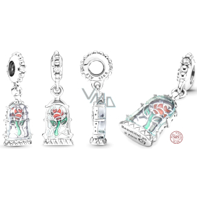 Charms Sterling Silber 925 Disney Die Schöne und das Biest Magic Rose, Armband Anhänger
