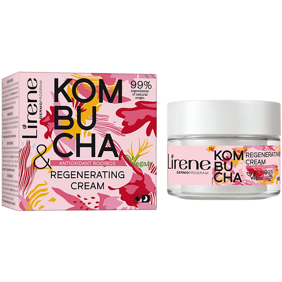 Lirene Kombucha & Antioxidantien Rooibos regenerierende Feuchtigkeitscreme 50 ml
