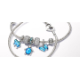 Charms Sterling Silber 925 Beeindruckender Elefant, Tierarmband Anhänger