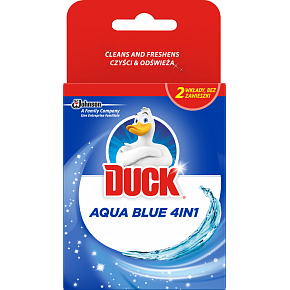 Duck WC Aqua Blue Effekt blaue Wasser Nachfüllpackungen für Spülkasten, 2× 40 g