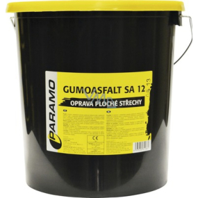 Gumoasfalt SA 12 asfaltový nátěr na opravu střech černý, 10 kg Gumoasfalt SA 12 asfaltový nátěr na opravu střech černý, 10 kg