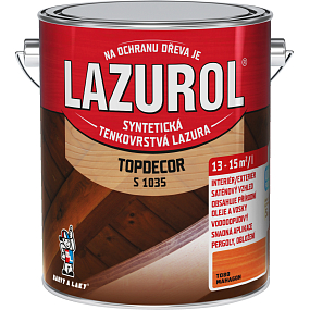 Lazurol Topdecor S1035 dünnschichtige Holzlasur T080 Mahagoni, 2,5 l