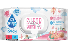 Go Wipes Baby Super Sensitive dětské vlhčené ubrousky, 60 ks