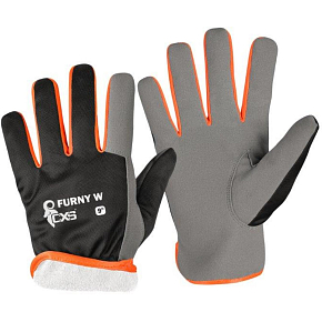CXS Kombi Furny Arbeitshandschuhe Plüsch Größe 9 Blister, 1 Paar