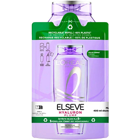 L'Oréal Hyaluron Plump Shampoo, 400+250 ml