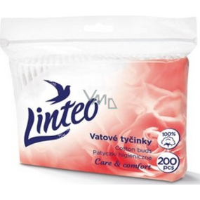 Linteo Care & Comfort feine Wattestäbchenbeutel mit 200 Stück