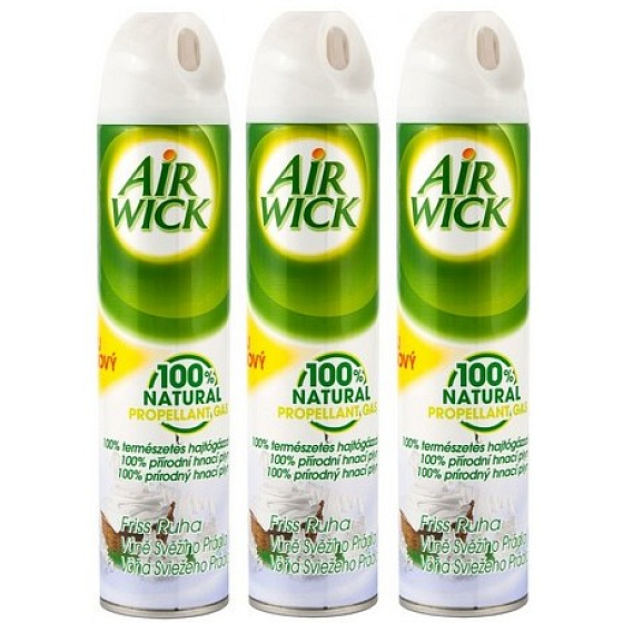 Air Wick Frische Wäsche 100% natürliches Treibmittelspray 3 x 240 ml