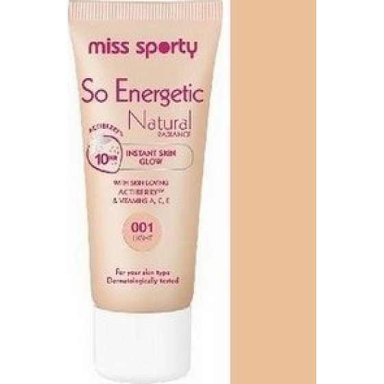 Miss Sports So Energetic Radiance Make-up 01 Leicht 30 ml