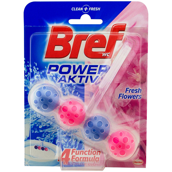 Bref Power Activ 4 Formel Pure Fresh Flowers 50g WC-Block