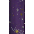 Geschenkpapier 70 x 150 cm Lila mit Sternen