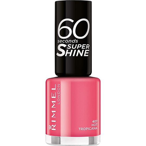 Rimmel London 60 Sekunden Super Shine Nagellack Nagellack 407 Hot Tropicana 8 ml